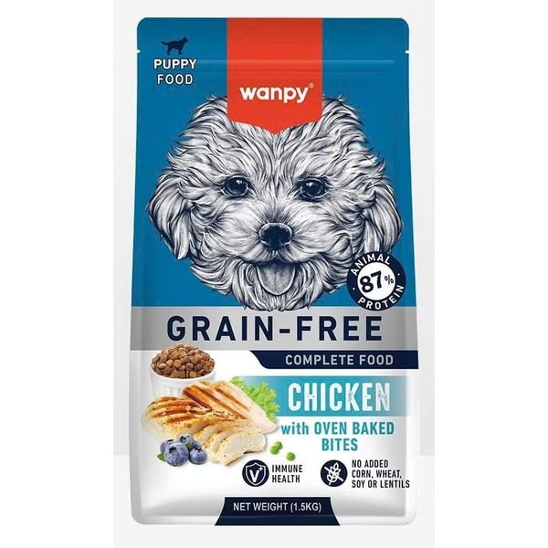  Hạt cho chó con Wanpy Dog Food 1.5KG 