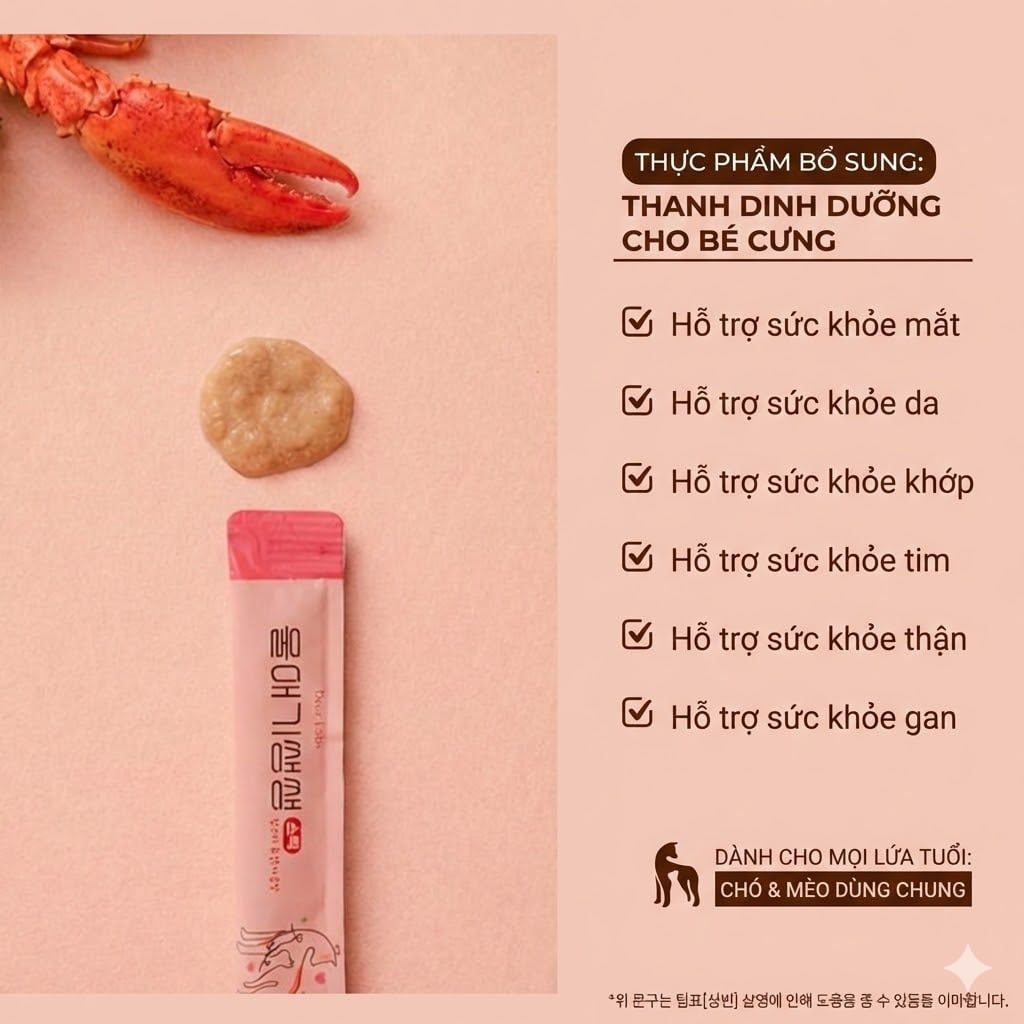  Dear Labs For My Baby Care Stick – Thanh Dinh Dưỡng 10 Thành Phần Cho Chó Mèo 