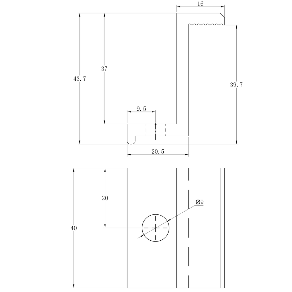 Thanh Ray Mini Lắp Điện Năng Lượng Mặt Trời