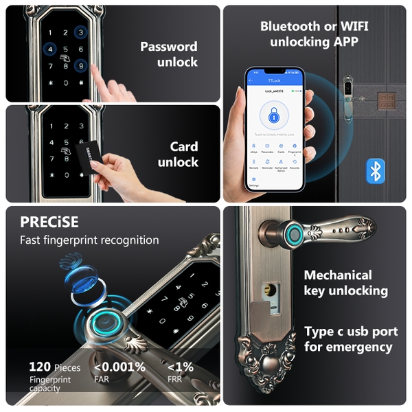 Khóa Vân Tay Cổ Điển Kapler KL-911TC