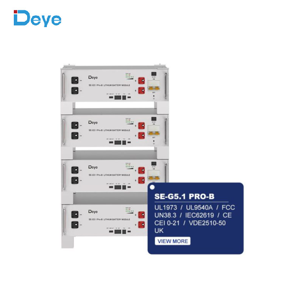 Pin lưu trữ lithium Deye 51.2V 200AH 10kW– SE-G10.2