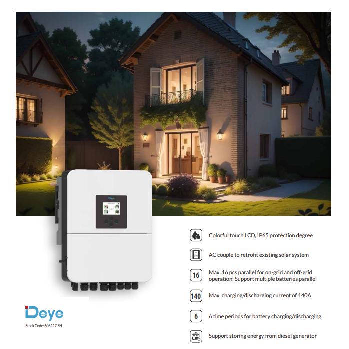 Inverter Hybrid Deye 3KW 1 Pha SUN-3K-SG04LP1-EU-SM1