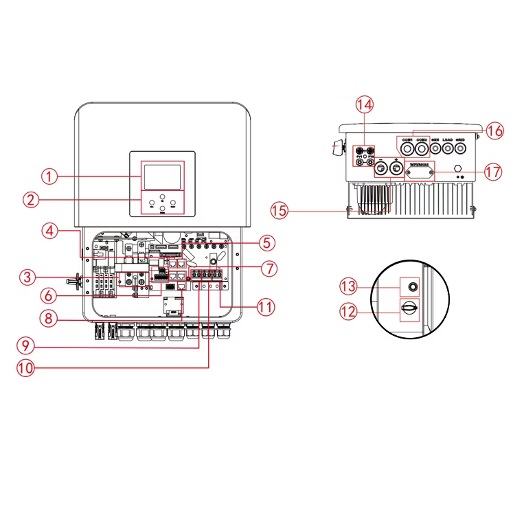 Inverter Hybrid Deye 3KW 1 Pha SUN-3K-SG04LP1-EU-SM1