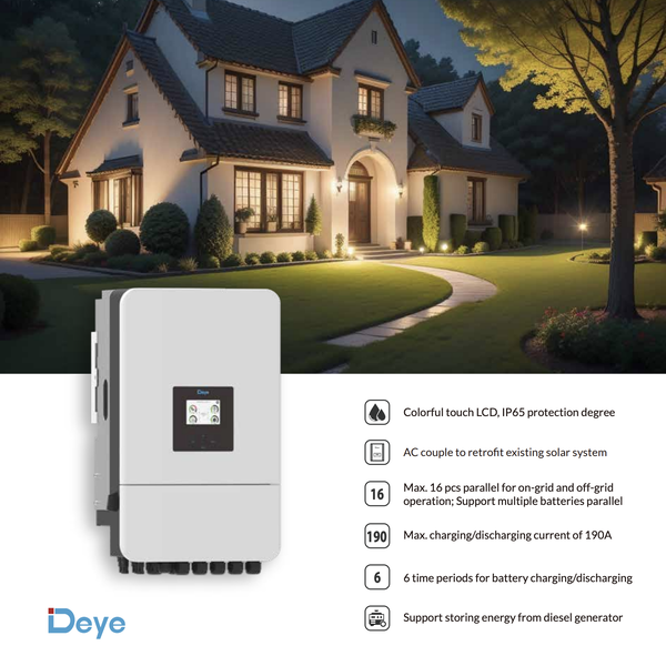 Inverter Hybrid Deye 8KW 1 Pha SUN-8K-SG05LP1-EU-SM2