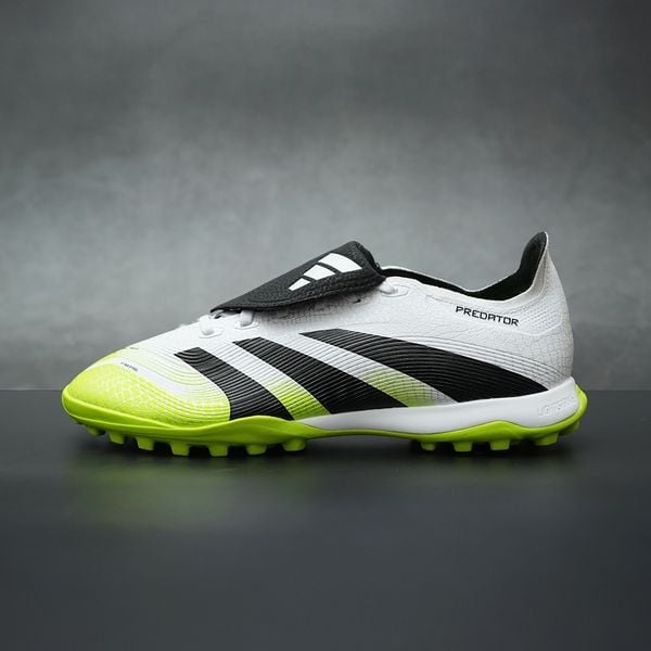 ADIDAS PREDATOR 25 LEAGUE LƯỠI GÀ LẬT TF - JQ1072 - TRẮNG/ĐEN/VÀNG