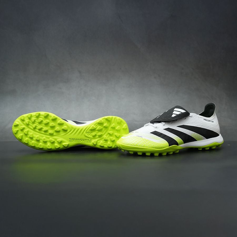 ADIDAS PREDATOR 25 LEAGUE LƯỠI GÀ LẬT TF - JQ1072 - TRẮNG/ĐEN/VÀNG