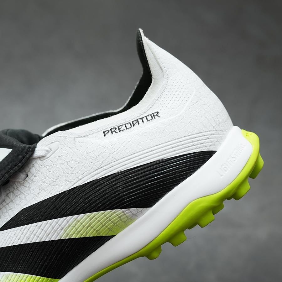 ADIDAS PREDATOR 25 LEAGUE LƯỠI GÀ LẬT TF - JQ1072 - TRẮNG/ĐEN/VÀNG
