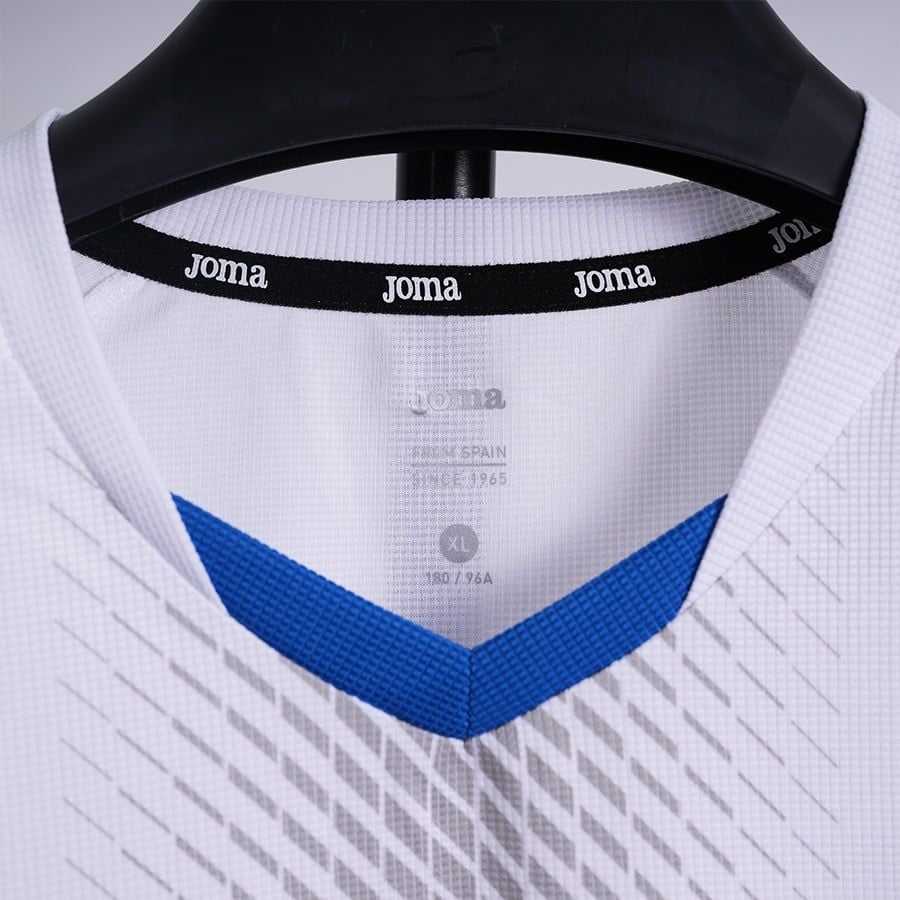 ÁO BÓNG ĐÁ JOMA - 3116FP0001-A28 - TRẮNG/XANH DƯƠNG