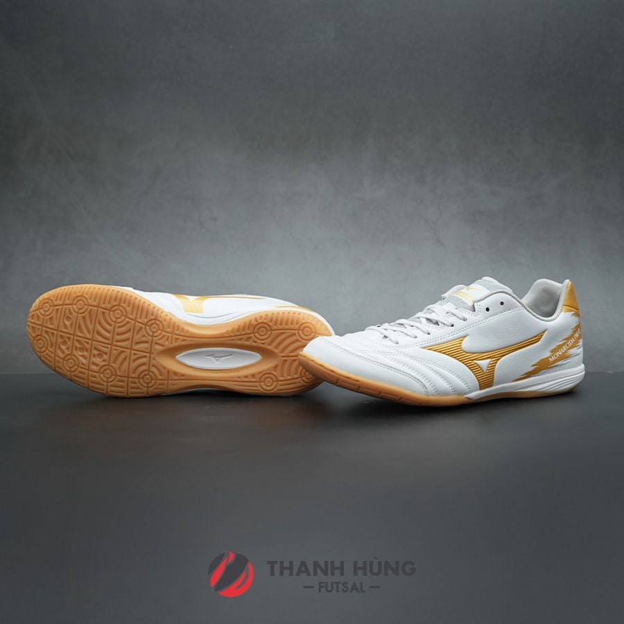 MIZUNO MONARCIDA NEO SALA PRO IN - Q1GA232152 - TRẮNG/VÀNG