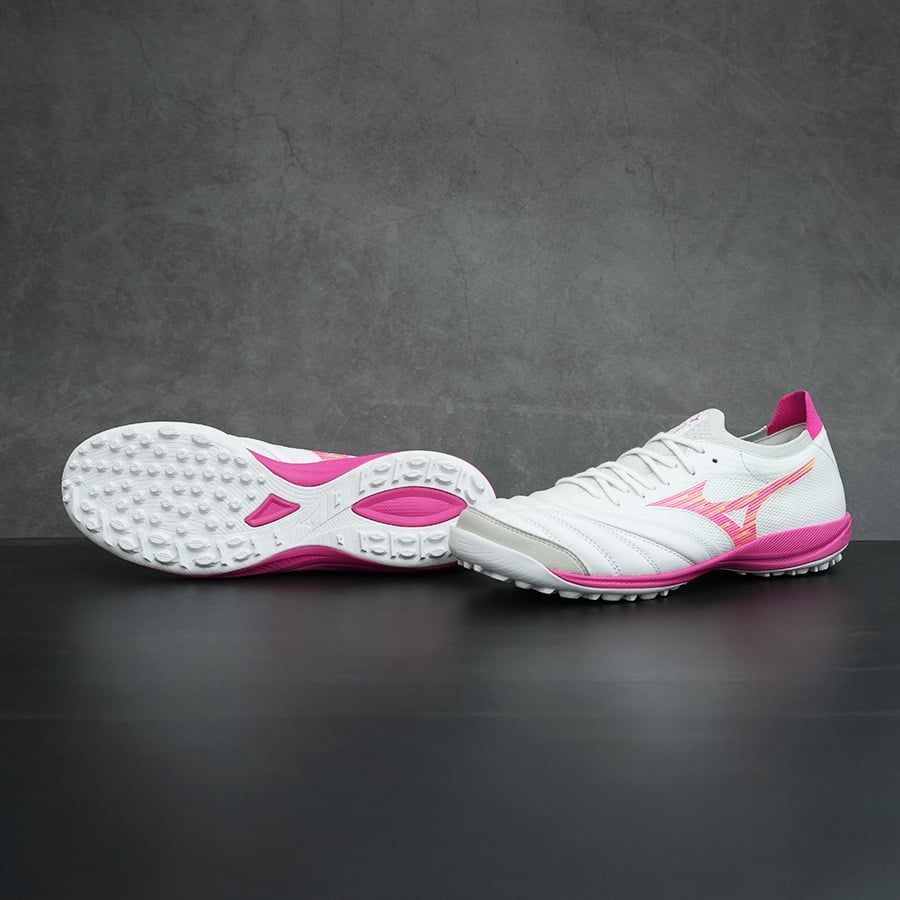 MIZUNO MORELIA NEO SALA β JAPAN TF - Q1GB264064 - TRẮNG/HỒNG
