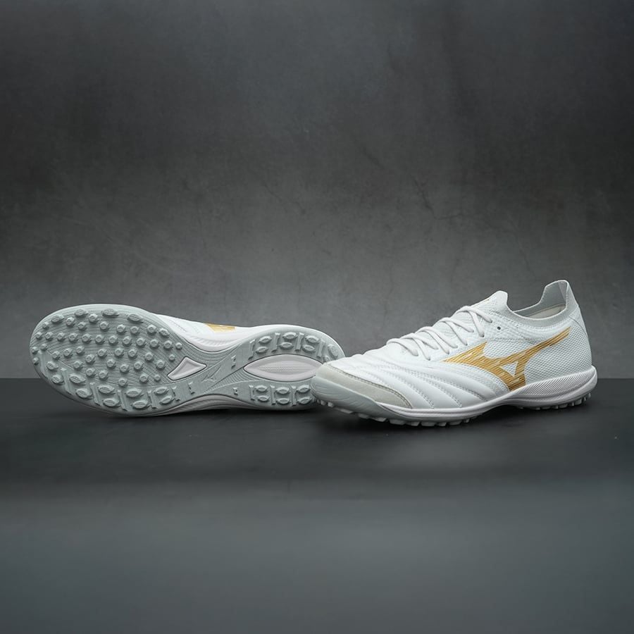MIZUNO MORELIA NEO SALA β JAPAN TF - Q1GB264050 - TRẮNG/VÀNG