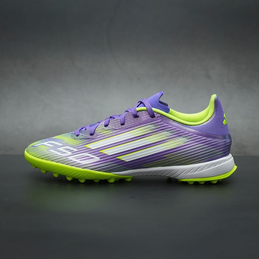 ADIDAS F50 LEAGUE TF - JH7724 - TÍM/TRẮNG/VÀNG