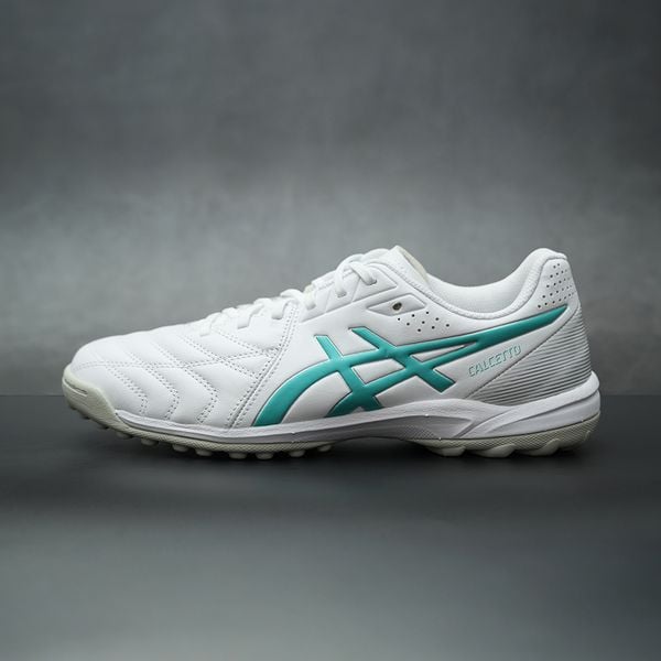 ASICS CALCETTO K LEATHER WD 9 TF - 1113A048-103 - TRẮNG/XANH LÁ