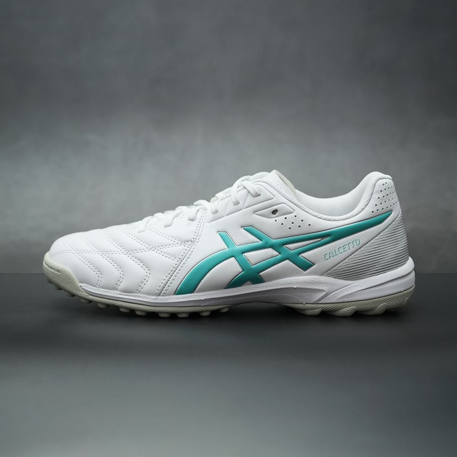 ASICS CALCETTO K LEATHER WD 9 TF - 1113A048-103 - TRẮNG/XANH LÁ