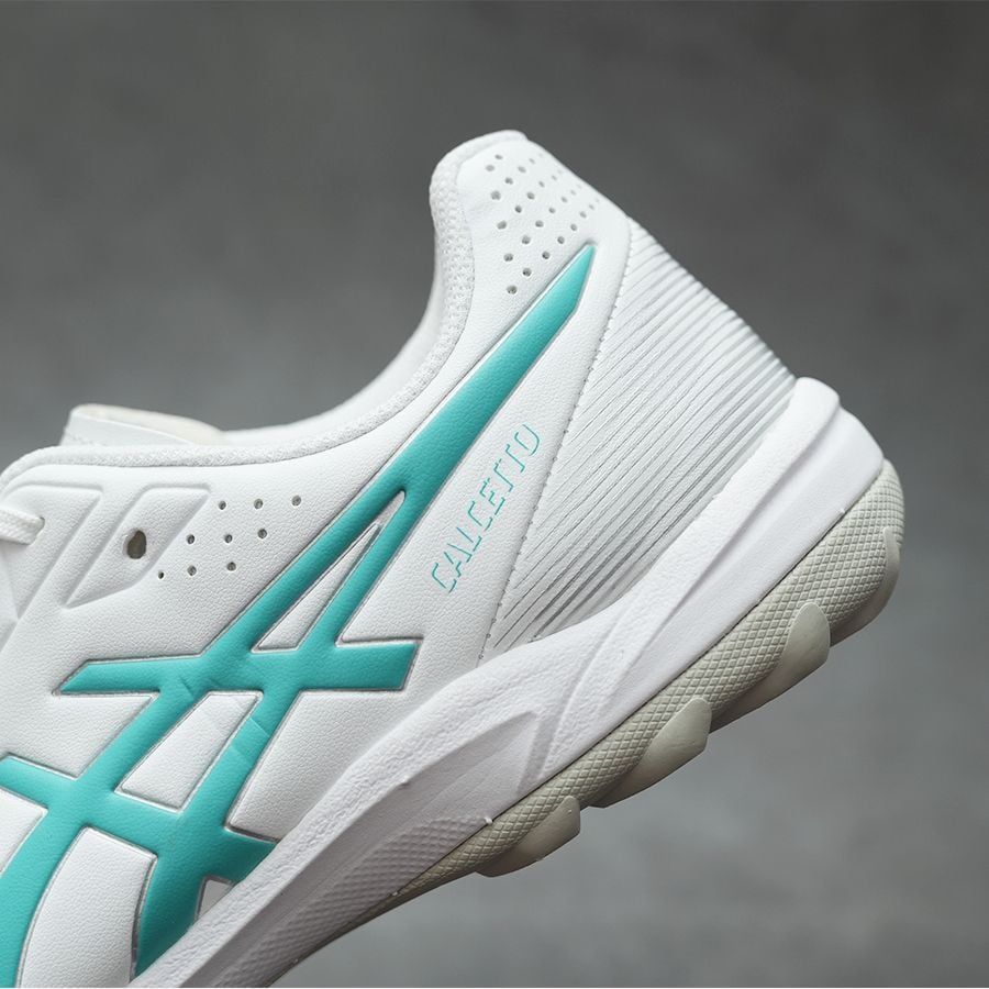 ASICS CALCETTO K LEATHER WD 9 TF - 1113A048-103 - TRẮNG/XANH LÁ
