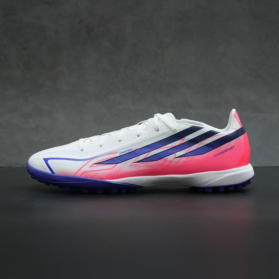 ADIDAS F50 HYPERFAST LEAGUE TF - KJ3434 - TRẮNG/HỒNG/TÍM
