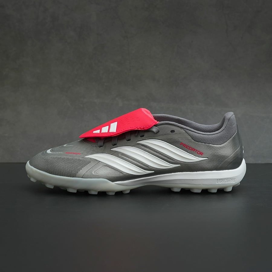 ADIDAS PREDATOR PRO LƯỠI GÀ LẬT TF - JR7864 - XÁM BẠC/ĐỎ