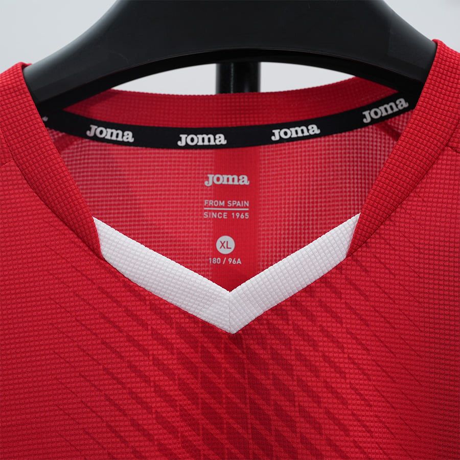 ÁO BÓNG ĐÁ JOMA - 3116FP0001-A77 - ĐỎ/TRẮNG