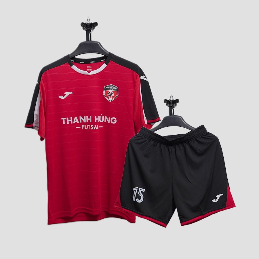BỘ QUẦN ÁO BÓNG ĐÁ JOMA THANH HÙNG FUTSAL CLUB - 3115FPB019-441 - ĐỎ/ĐEN