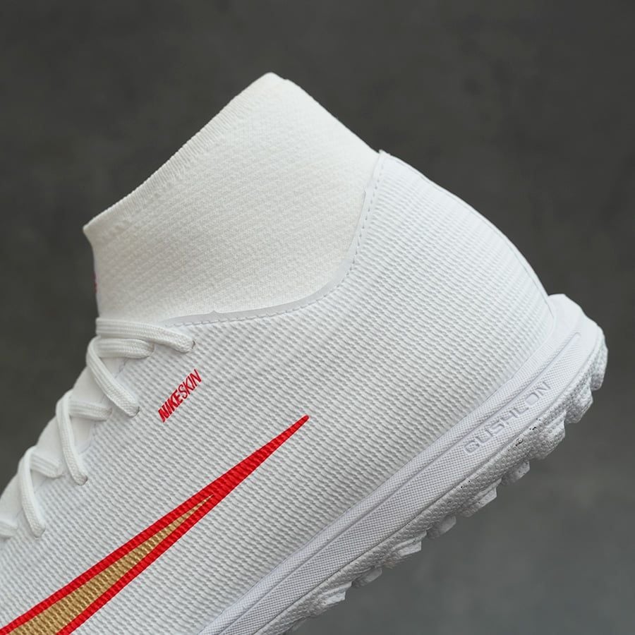 NIKE MERCURIAL SUPERFLY 11 ACADEMY TF - IO1494-100- TRẮNG/ĐỎ