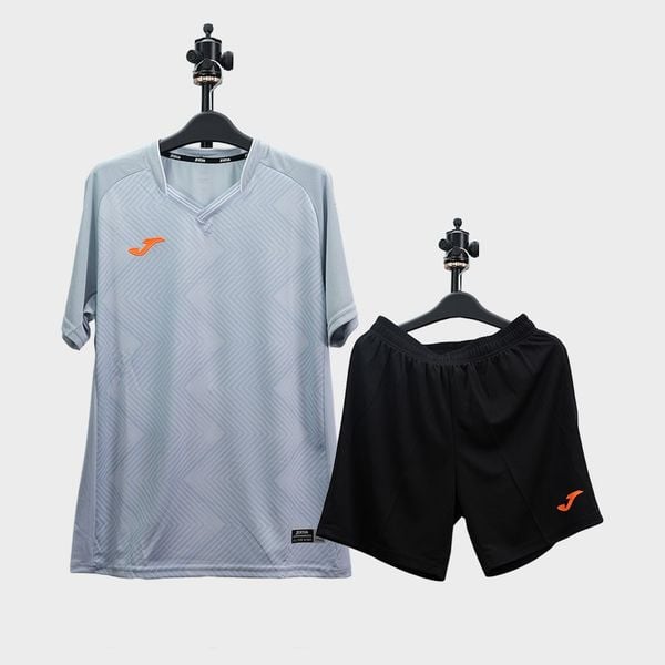 BỘ QUẦN ÁO BÓNG ĐÁ JOMA - 3136FPB124-D01 - XÁM/TRẮNG