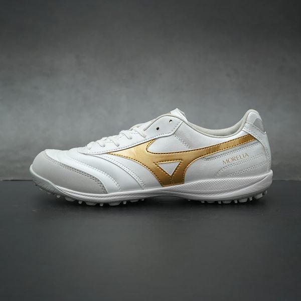 MIZUNO MORELIA SALA PRO TF - Q1GB261350 - TRẮNG/VÀNG