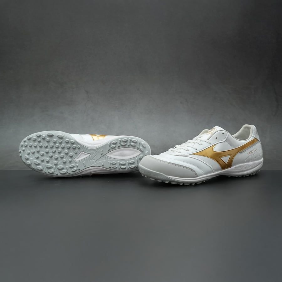 MIZUNO MORELIA SALA PRO TF - Q1GB261350 - TRẮNG/VÀNG