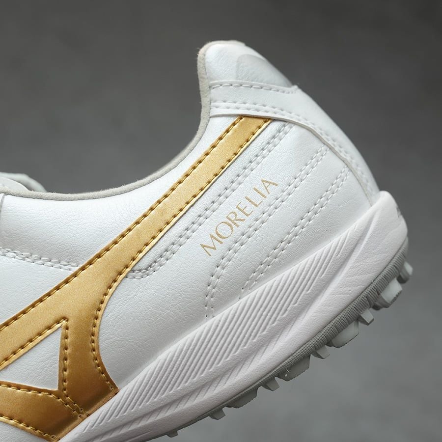 MIZUNO MORELIA SALA PRO TF - Q1GB261350 - TRẮNG/VÀNG
