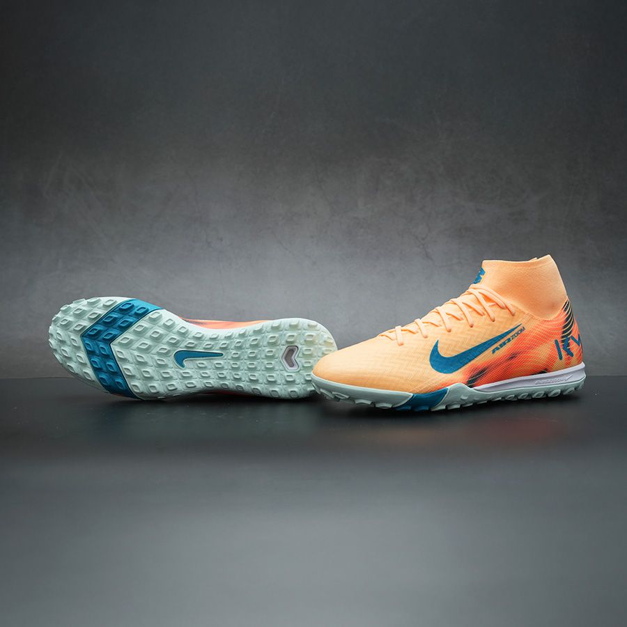 NIKE ZOOM MERCURIAL SUPERFLY 10 ACADEMY KM TF - FQ8333-801 - CAM ĐÀO/XANH NGỌC