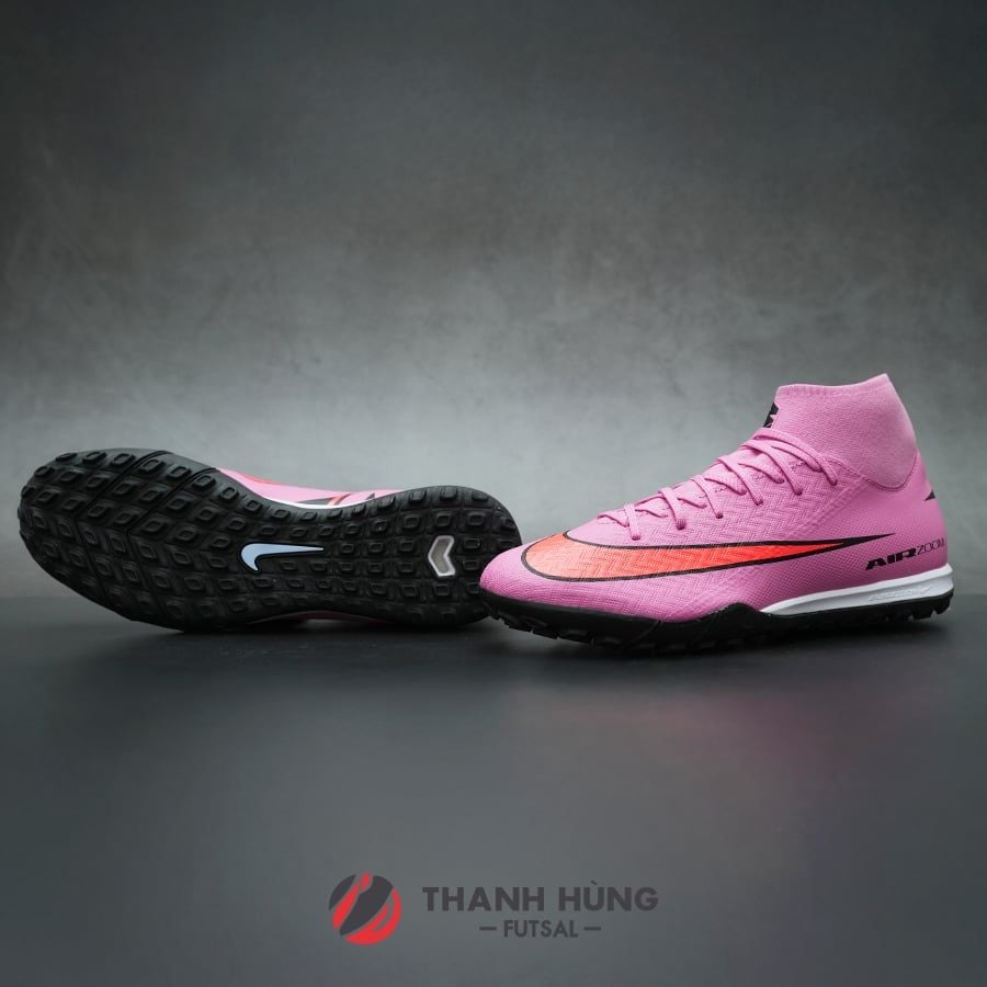 NIKE ZOOM MERCURIAL SUPERFLY 10 ACADEMY TF - FQ8331-600 - HỒNG TÍM/CAM