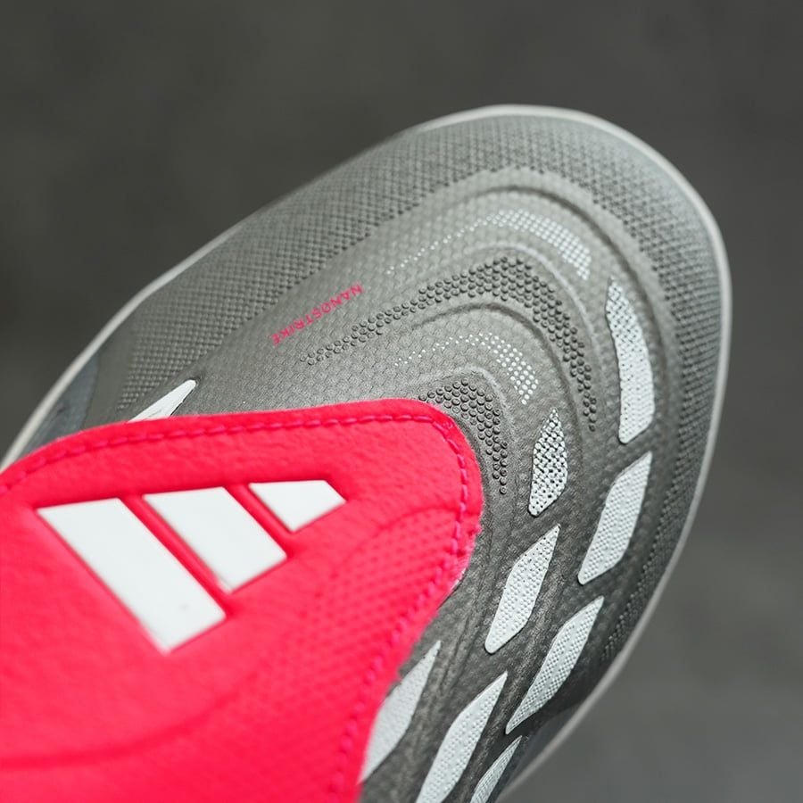 ADIDAS PREDATOR 26 LEAGUE LƯỠI GÀ GẬP TF - JR7875 - XÁM BẠC/ĐỎ