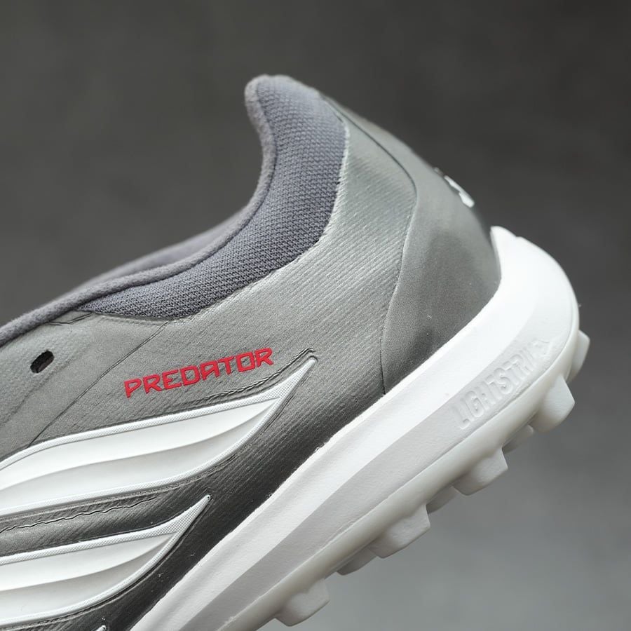 ADIDAS PREDATOR PRO LƯỠI GÀ LẬT TF - JR7864 - XÁM BẠC/ĐỎ