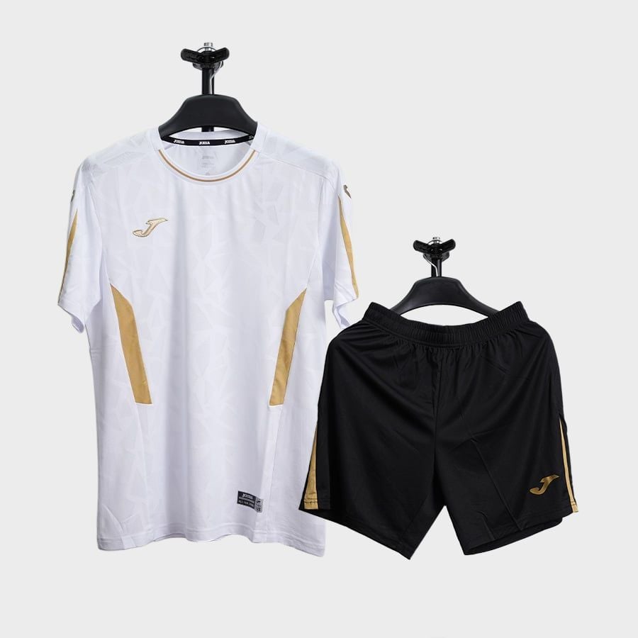 BỘ QUẦN ÁO BÓNG ĐÁ JOMA - 3145FPB001-A26 - TRẮNG/VÀNG/ĐEN