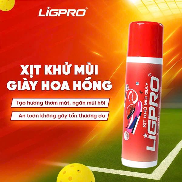 CHAI XỊT KHỬ MÙI GIÀY LIGPRO - HƯƠNG HOA HỒNG