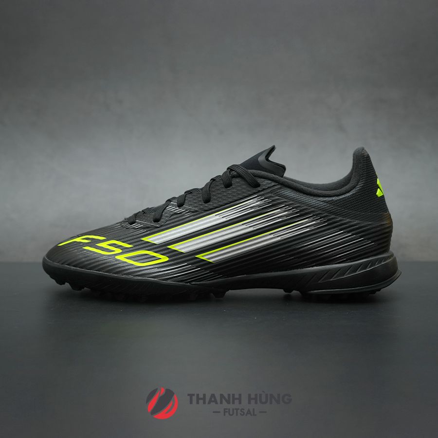 ADIDAS F50 LEAGUE TF - JH7725 - ĐEN/BẠC/VÀNG