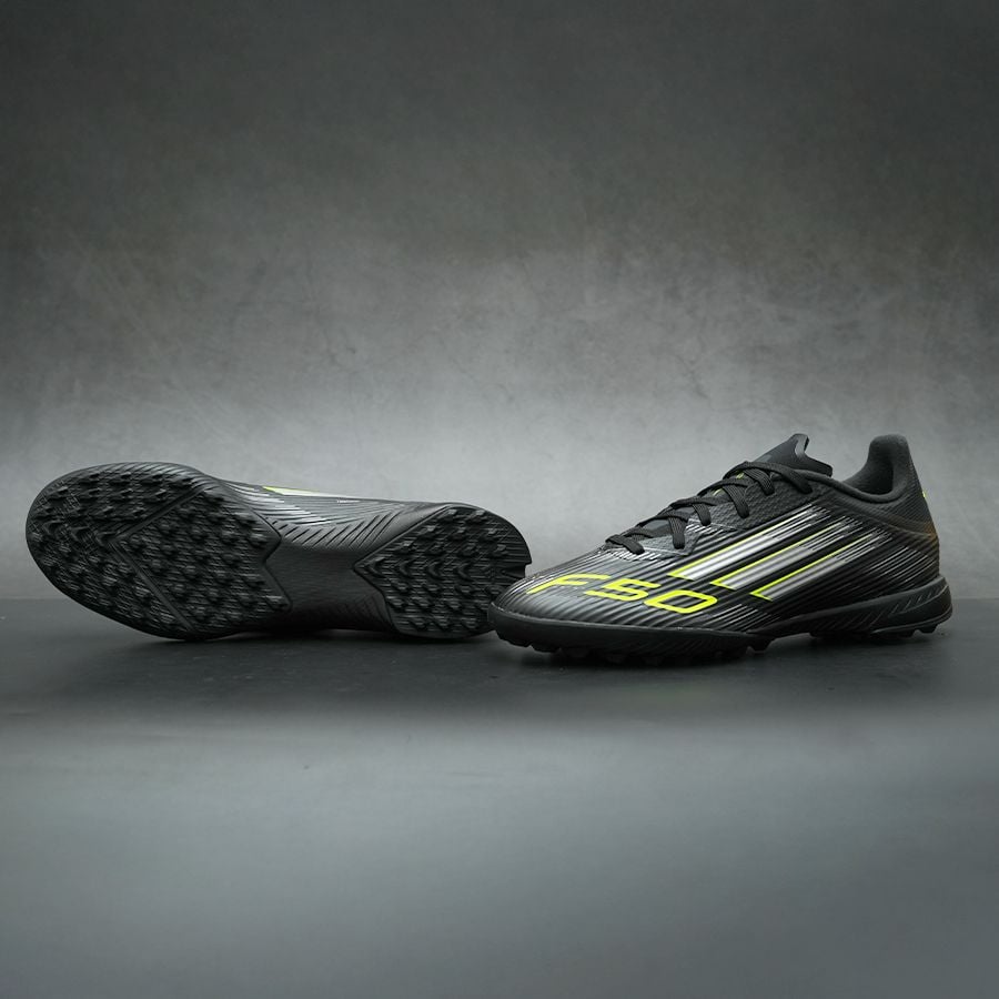 ADIDAS F50 LEAGUE TF - JH7725 - ĐEN/BẠC/VÀNG