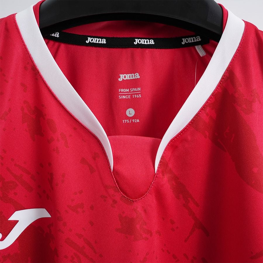 ÁO BÓNG ĐÁ JOMA - 3155FP0250-674 - ĐỎ/TRẮNG