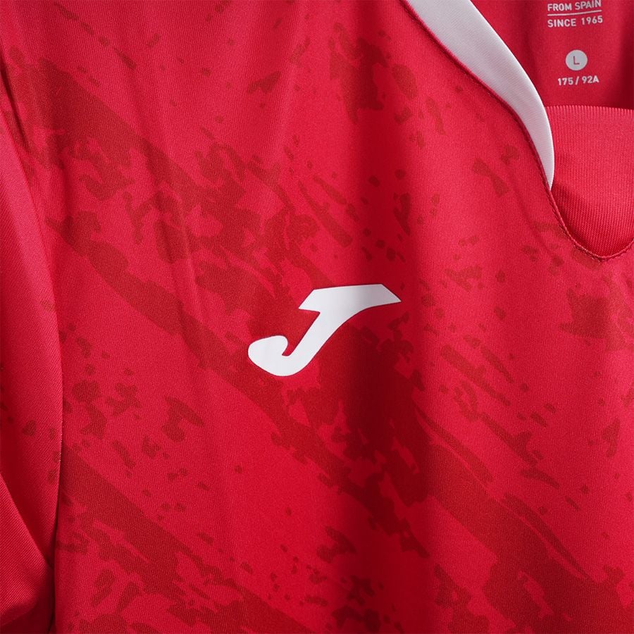 ÁO BÓNG ĐÁ JOMA - 3155FP0250-674 - ĐỎ/TRẮNG
