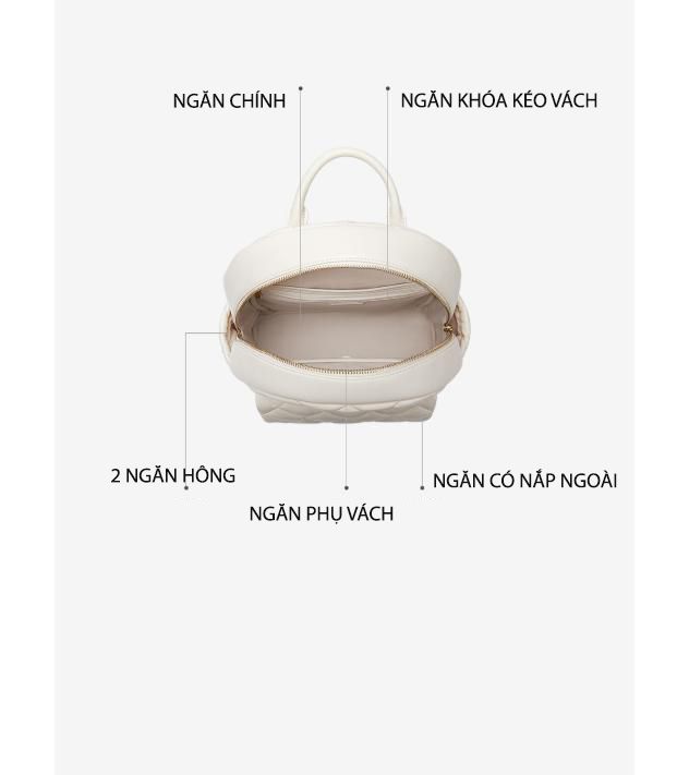 Balo Da 11 Inch Chần Trám JU173114-04M Hồng