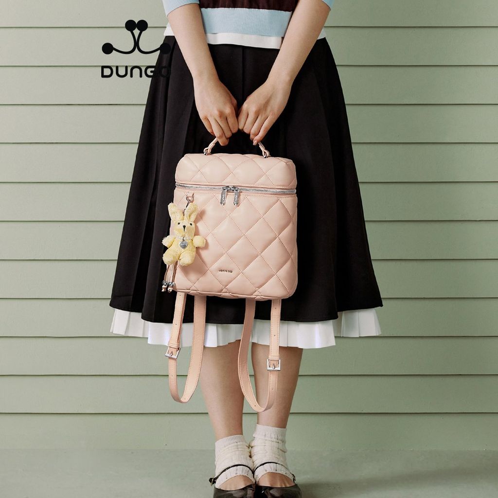 Balo Da 11 Inch Charm Thỏ JU173119-04 Hồng