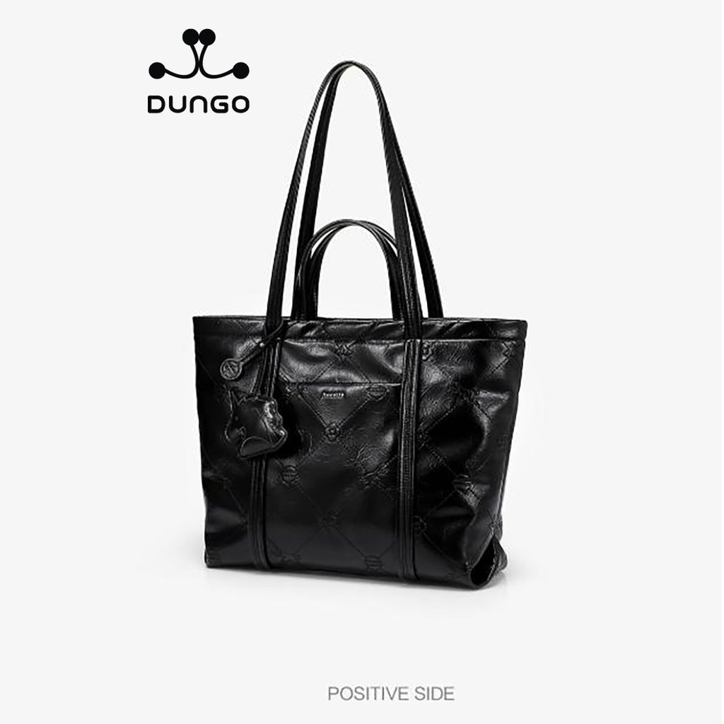 Túi Tote 14inch Nucelle NU1172204-01 Da Mềm Đen