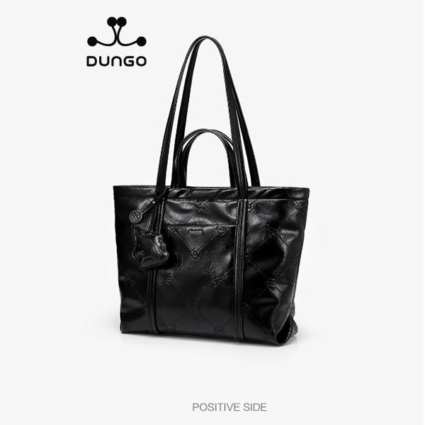  Túi Tote 14inch Nucelle NU1172204-01 Da Mềm Đen 
