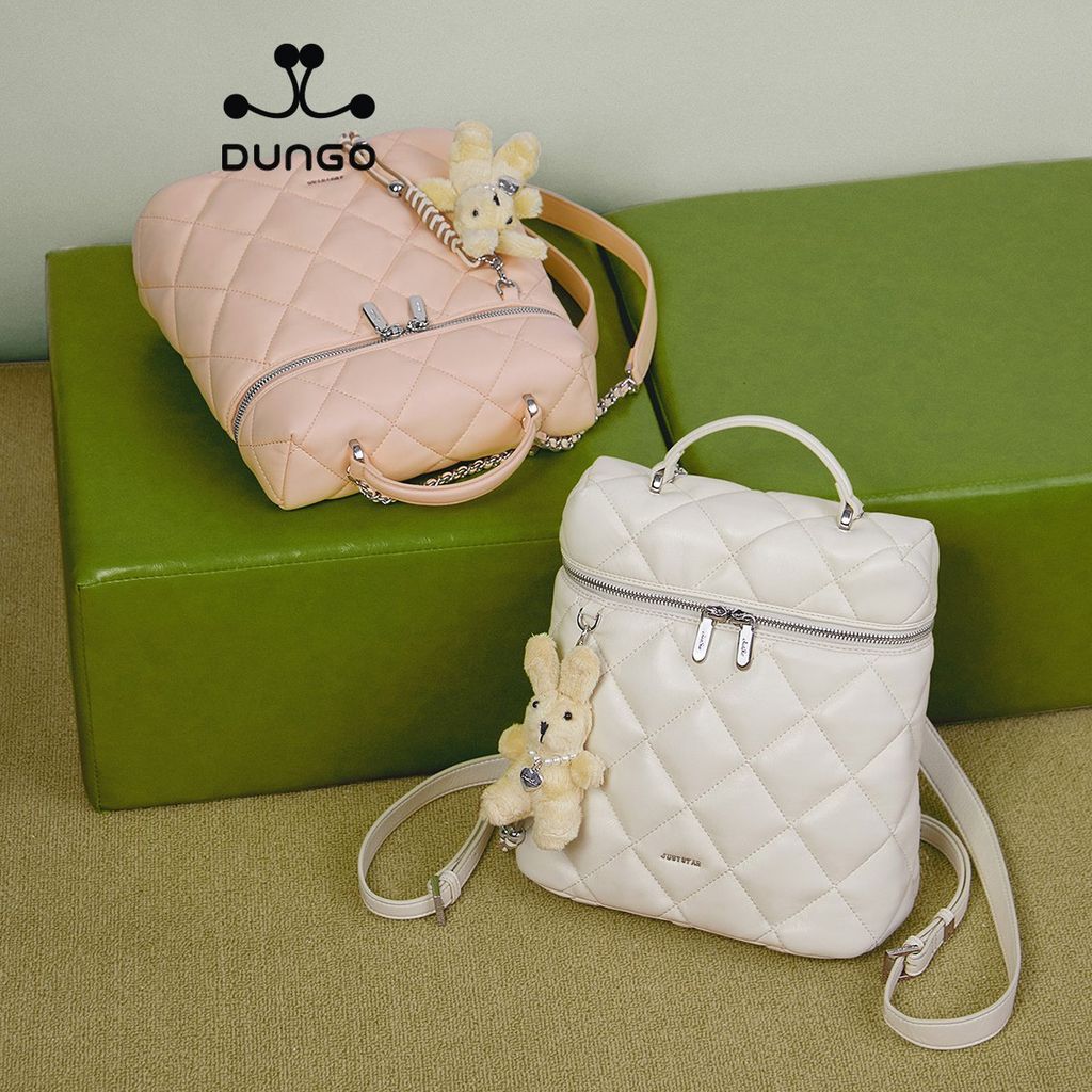 Balo Da 11 Inch Charm Thỏ JU173119-48 Trắng