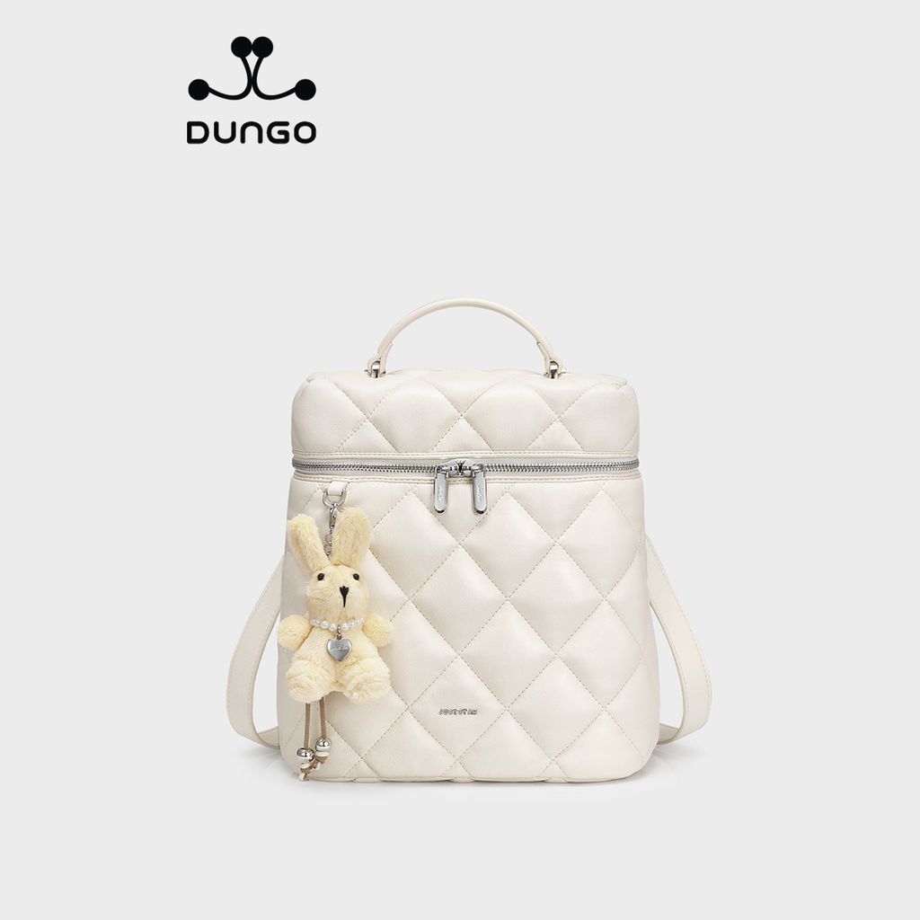 Balo Da 11 Inch Charm Thỏ JU173119-48 Trắng