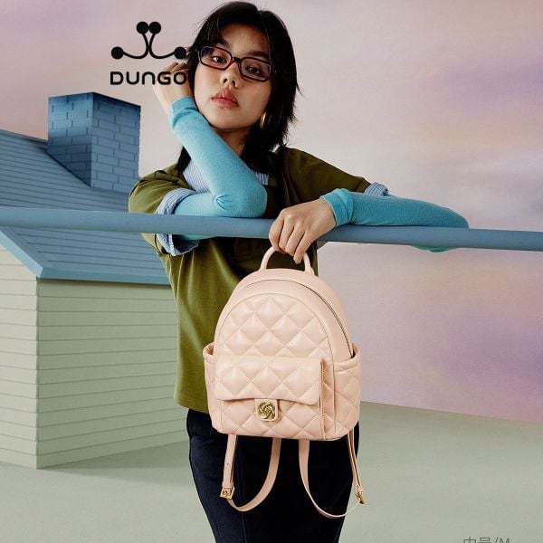  Balo Da 11 Inch Chần Trám JU173114-04M Hồng 