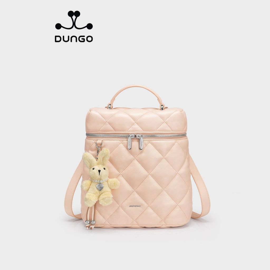 Balo Da 11 Inch Charm Thỏ JU173119-04 Hồng