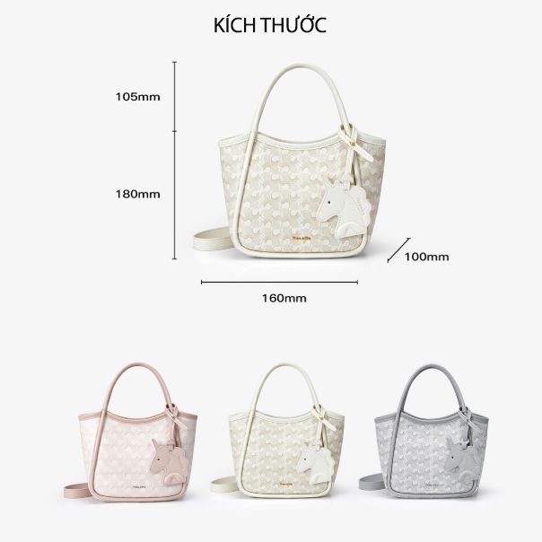 Túi Xách Charm Ngựa Hồng NU1172241-04