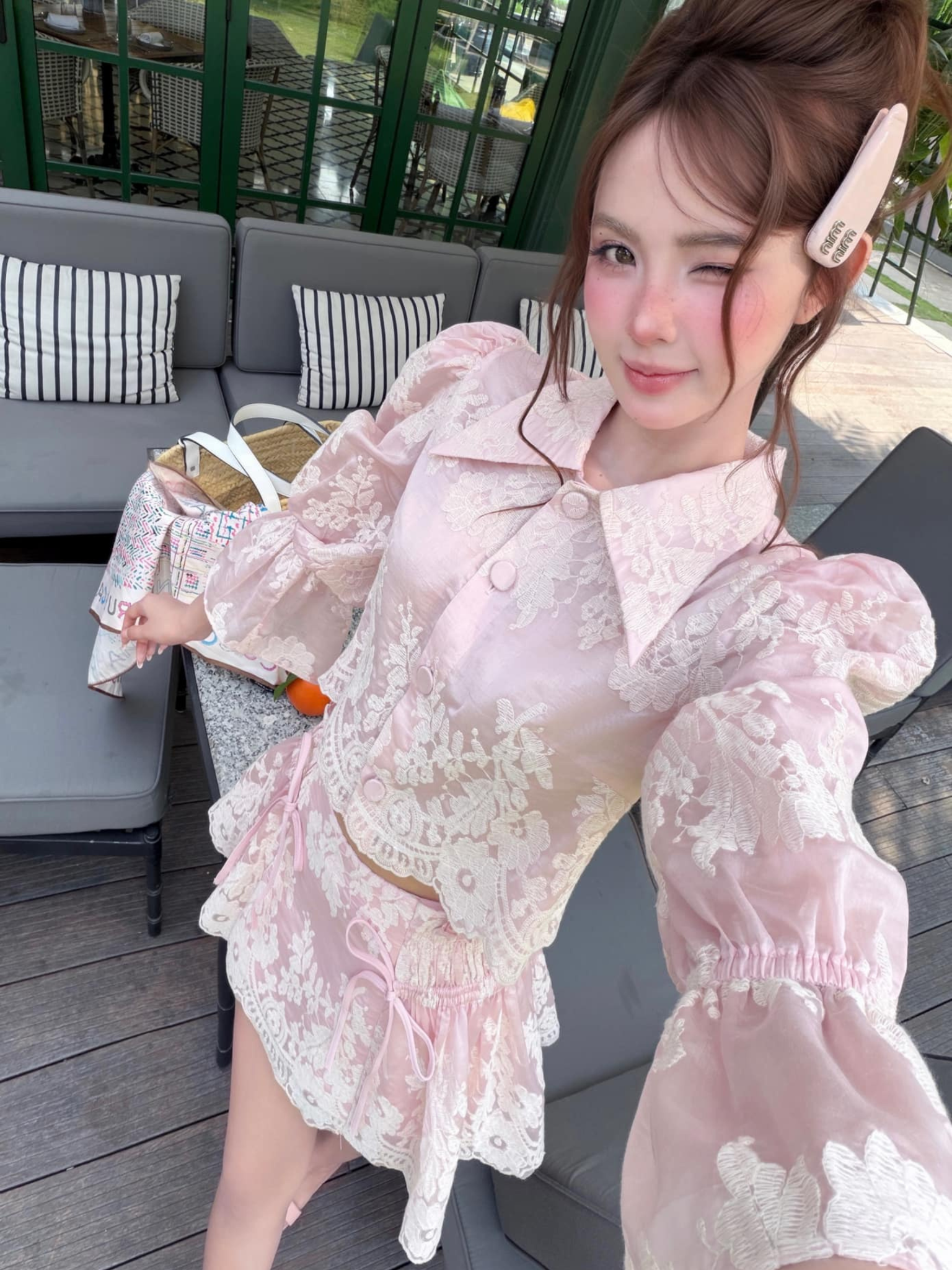 เซ็ต เสื้อ SM MIX CV ลูกไม้