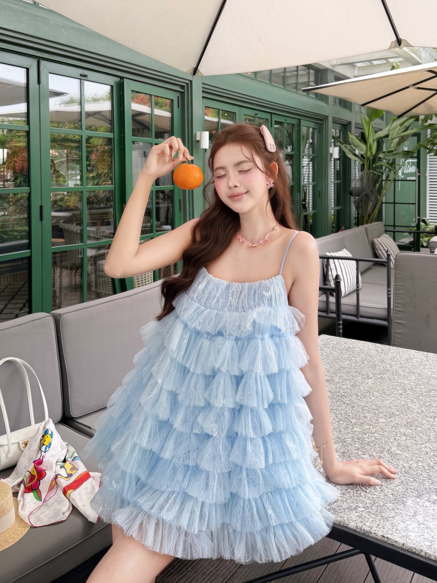 เซ็ต 2S ลูกไม้ TẦNG กางเกง TACTA