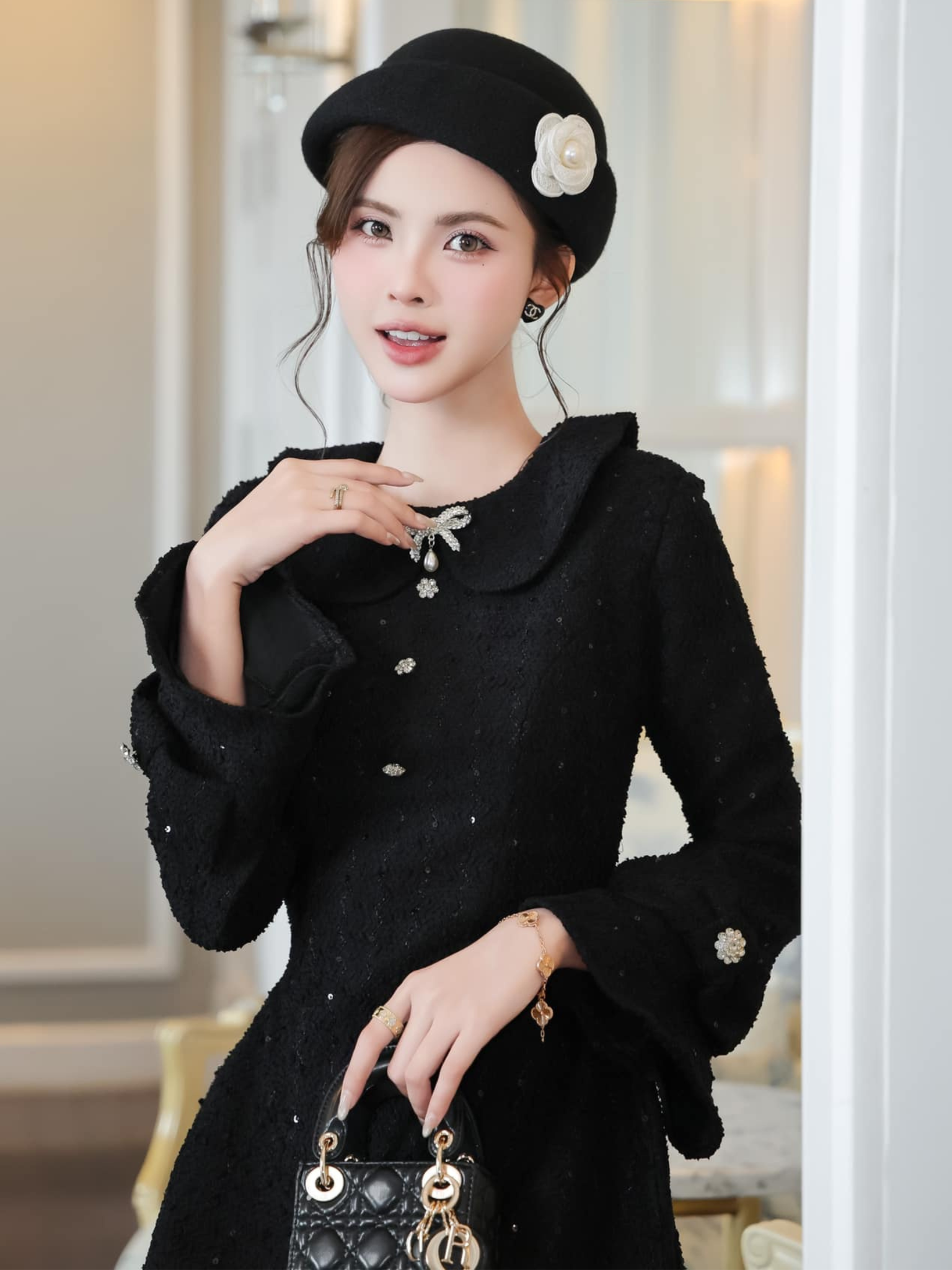 เดรส TD CHARM โบว์